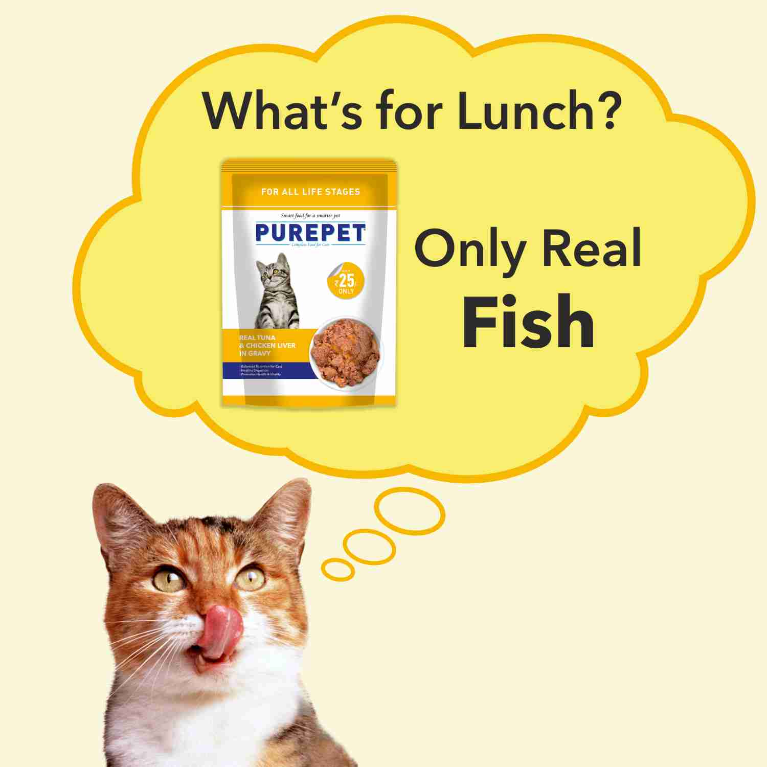 Purepet Real Tuna & Chicken Liver in Gravy Cat Wet Food image 3