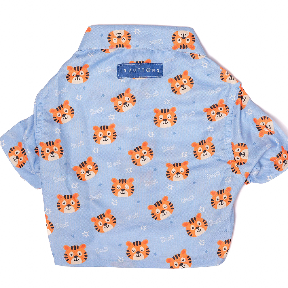 15 Furries Tiger Shirt for Cats (Orange and Blue) image 8