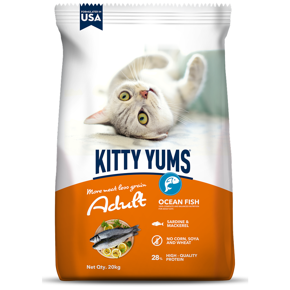 Kitty Yums Ocean Fish Adult (1+ years) Cat Dry Food (Limited Stocks)