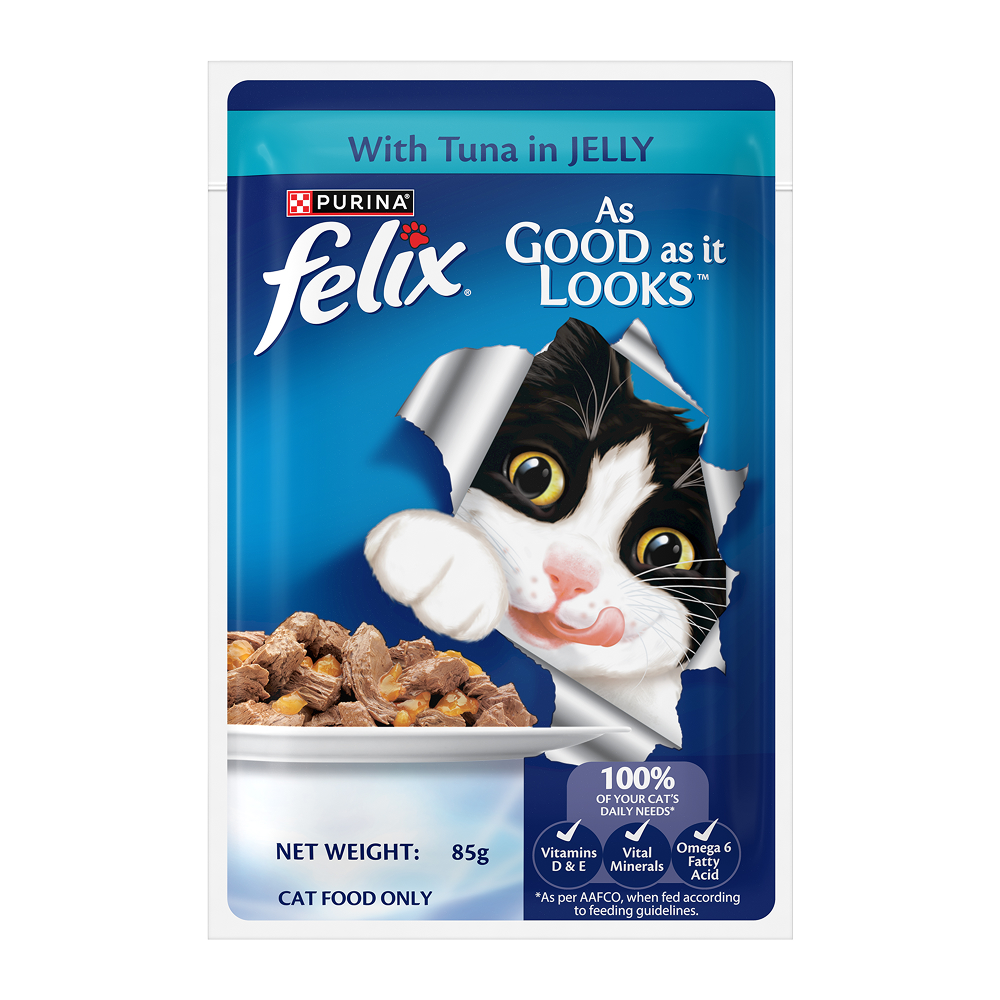 Purina Felix with Tuna in Jelly Adult Complete and Balanced Cat Wet Food image 9