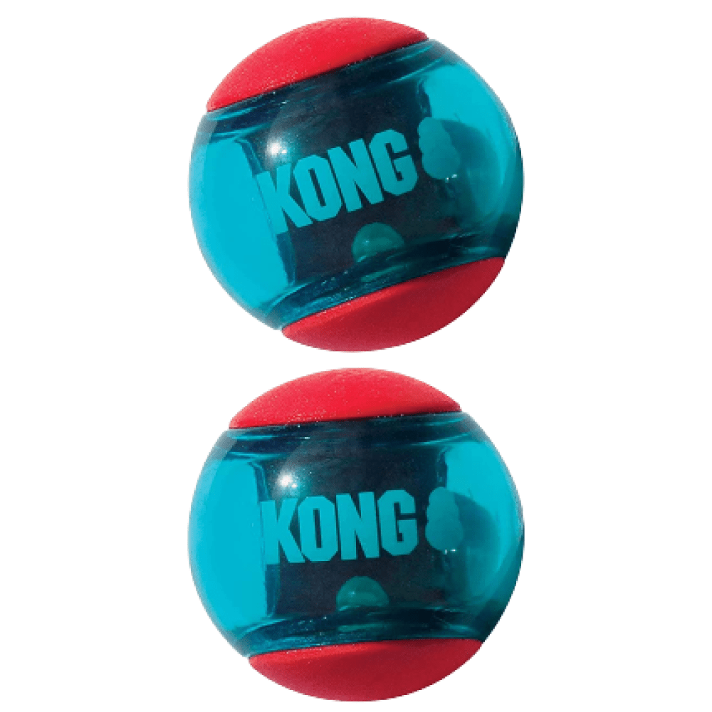 Kong Squeezz Action Ball Toy for Dogs (Red) | For Medium Chewers image 3