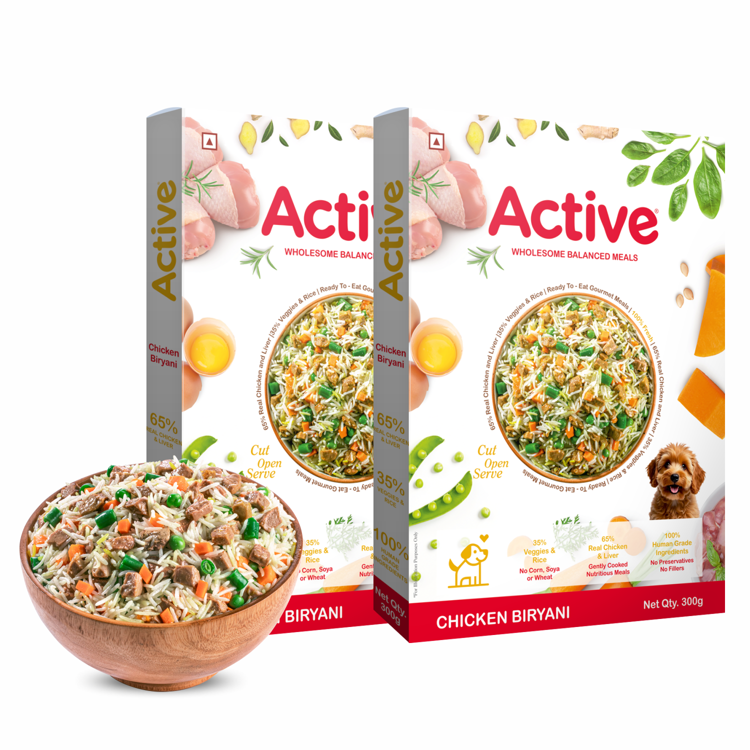 Active Chicken Biryani Fresh Food for Dogs (Buy 1 Get 1) image 8