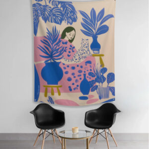EverythingBoho Cat Mom Elegance Tapestry Wall Art