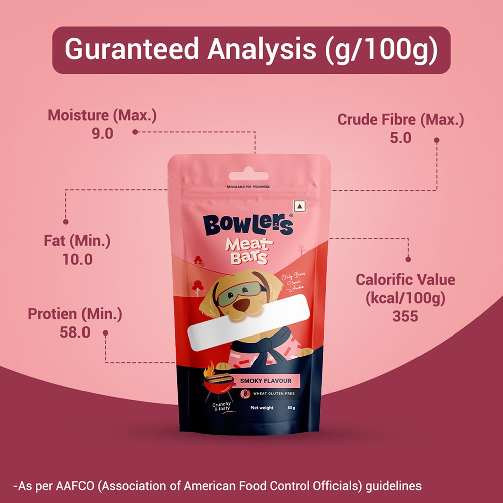 Bowlers Smoked Flavour Meat Bars Dog Treats image 3