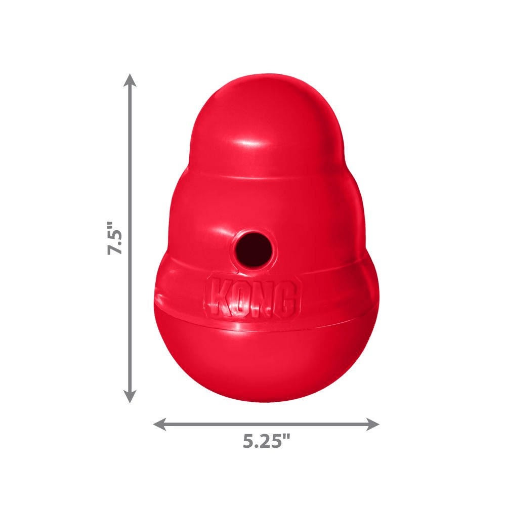 Kong Wobbler Toy for Dogs (Red) | For Aggressive Chewers image 4