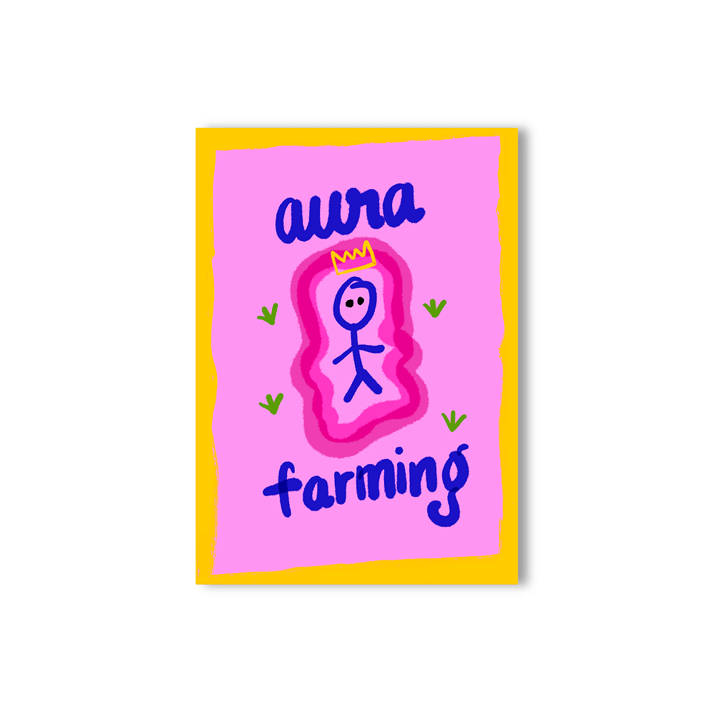 Doodlebawa Aura Farming Pocket Notebook A6 Notebook