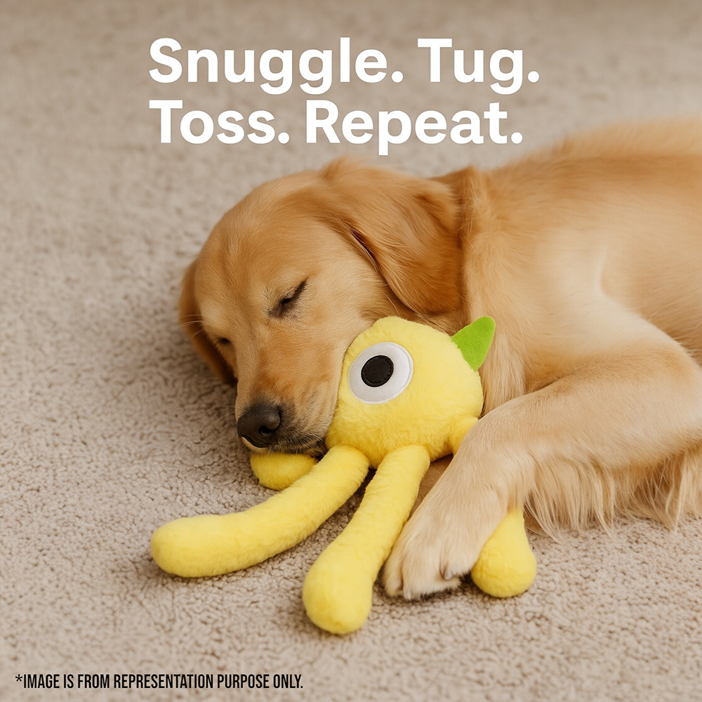 Talking Dog Club Bouncing Monster Tug Toy for Dogs (Blue) image 6
