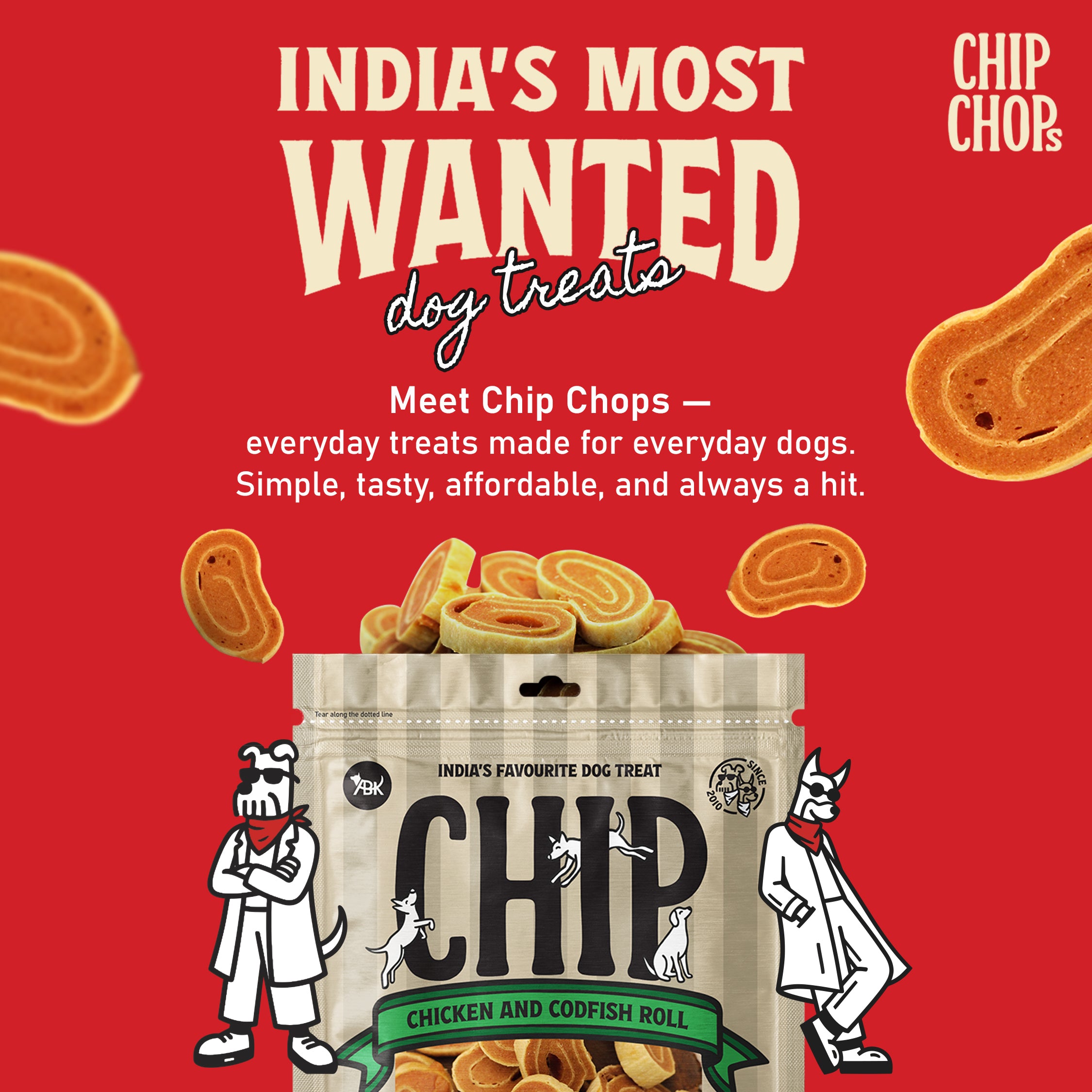 Chip Chops Chicken and Codfish Rolls Dog Treats image 2