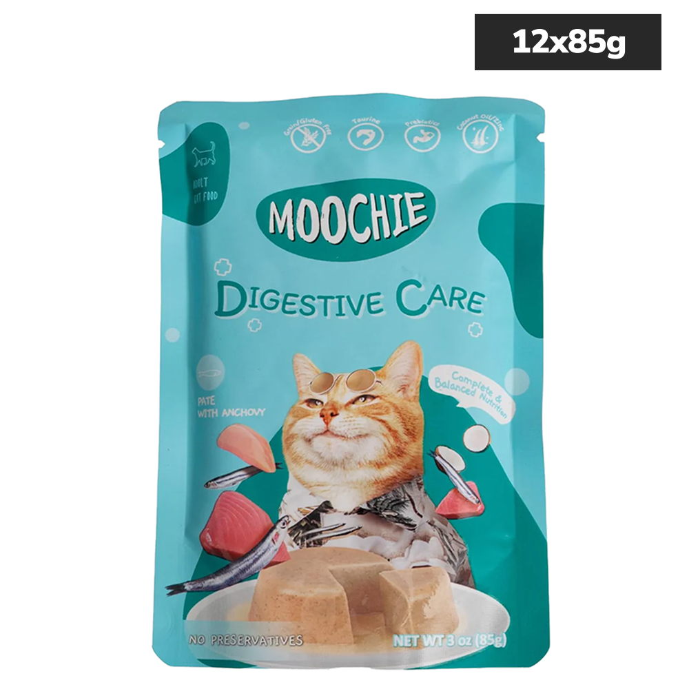Moochie Digestive Care Pate with Anchovy Adult Cat Wet Food image 2