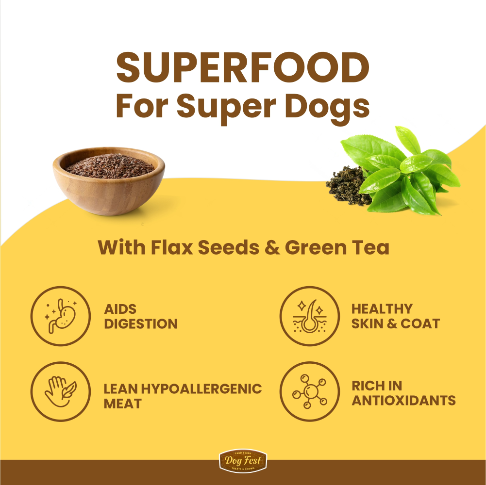Dogfest Turkey & Flax Seeds Training Dog Treats image 2
