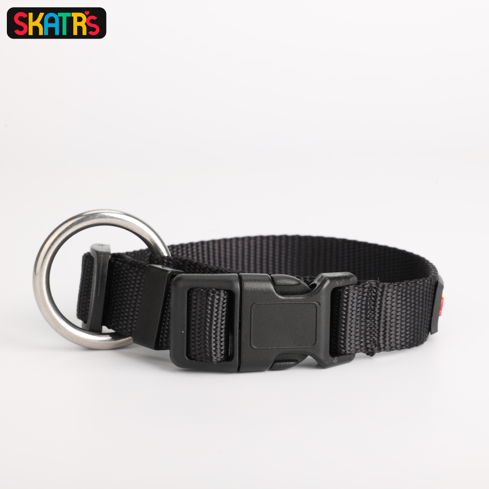 Skatrs Nylon Collar for Dogs and Cats (Black) image 4