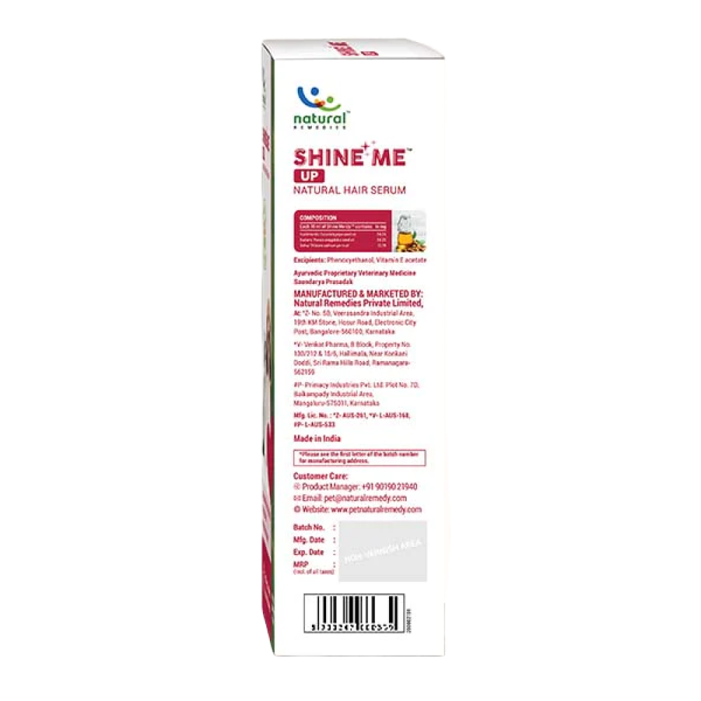 Natural Remedies Shine Me Up Hair Serum for Dogs and Cats image 4