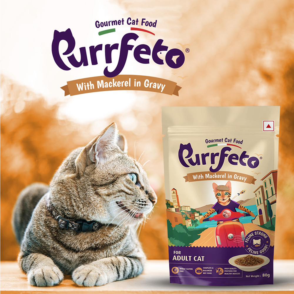 Purrfeto Mackerel in Gravy Adult Cat Wet Food image 6