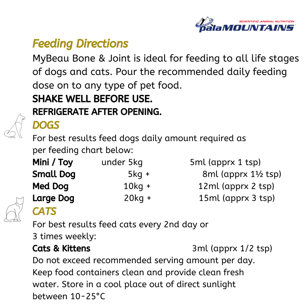My Beau Vet Collection Bone & Joint Food Supplement with Meat & Garlic for Dogs & Cats image 3