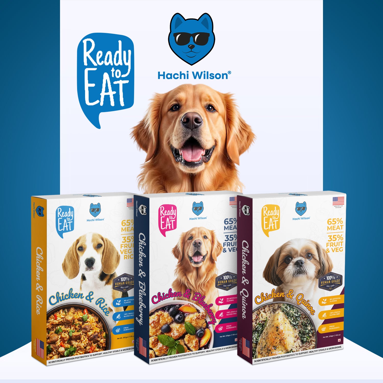 Hachi Wilson Chicken and Rice Ready to Eat Fresh & Wet Food for Dogs & Puppies image 3