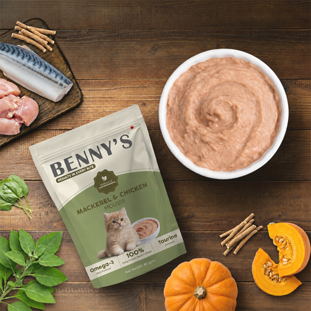 Benny's Bowl Mackerel Fish & Chicken Mousse Wet Food for Cats image 8