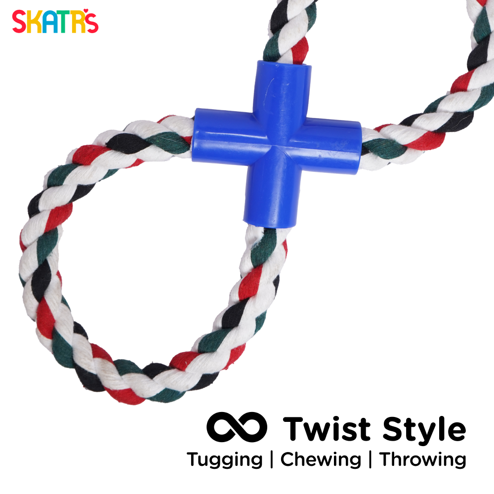 Skatrs Cotton Loop Rope Tug Toy for Dogs and Cats image 2