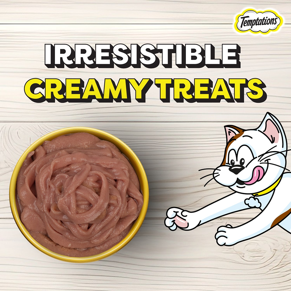 Temptations Creamy Purrrr ee Chicken & Tuna Cat Treats image 8