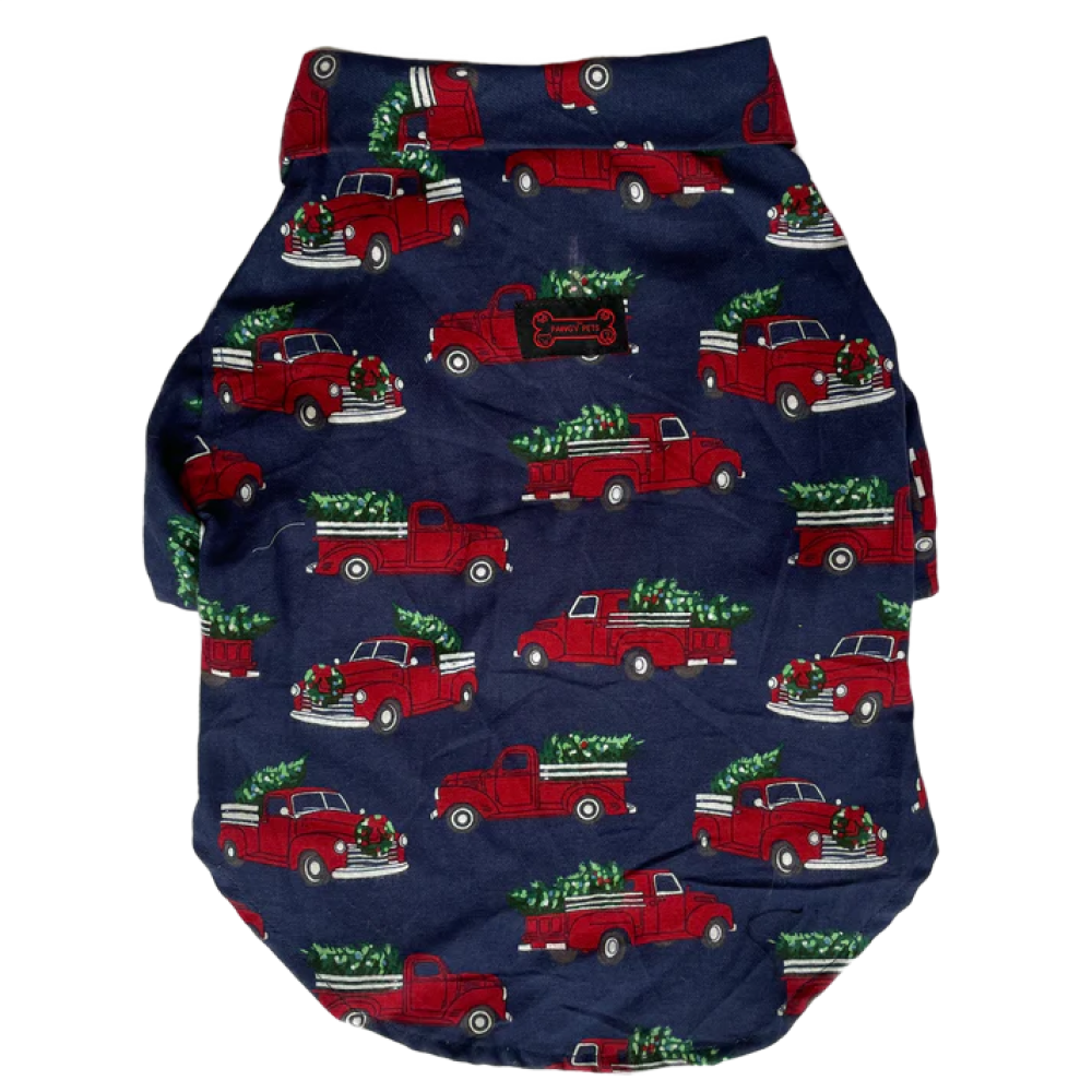 Pawgypets Warm Winter Cars Shirt for Dogs and Cats (Blue) image 3