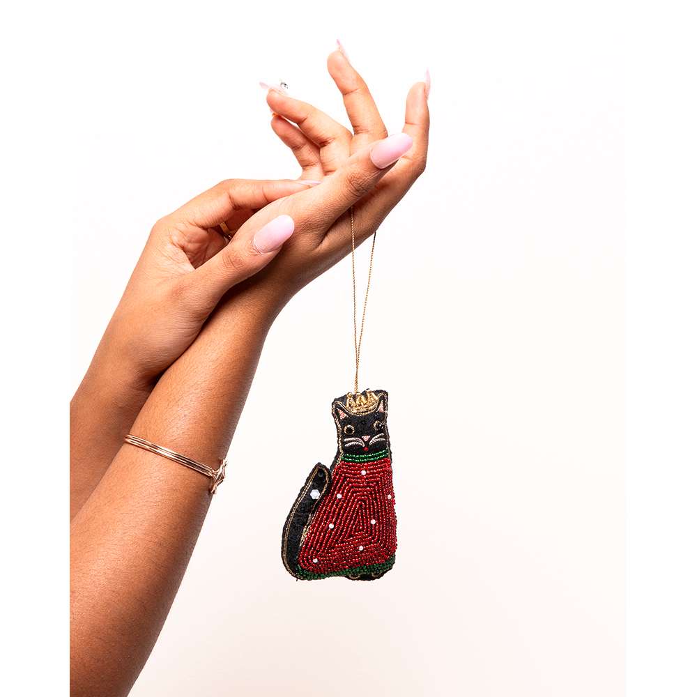 Furry Tales Raja in Red Cat Handcrafted Charm