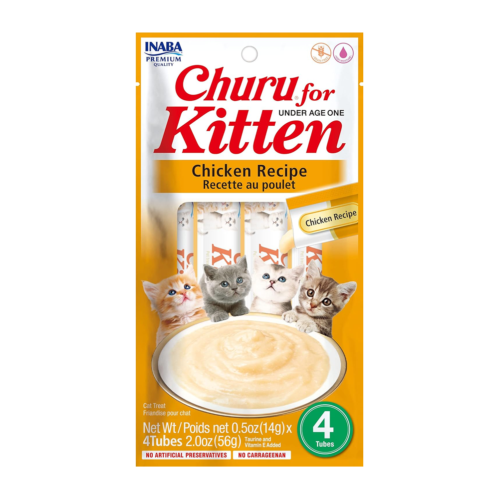 INABA Churu Chicken Recipe Kitten Cat Treats