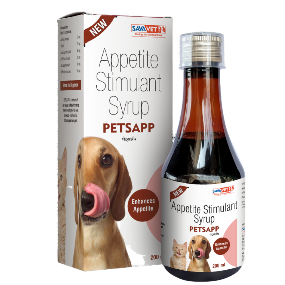 Savavet Petsapp Syrup Appettite Stimulant for Dogs & Cats (200ml) image 2
