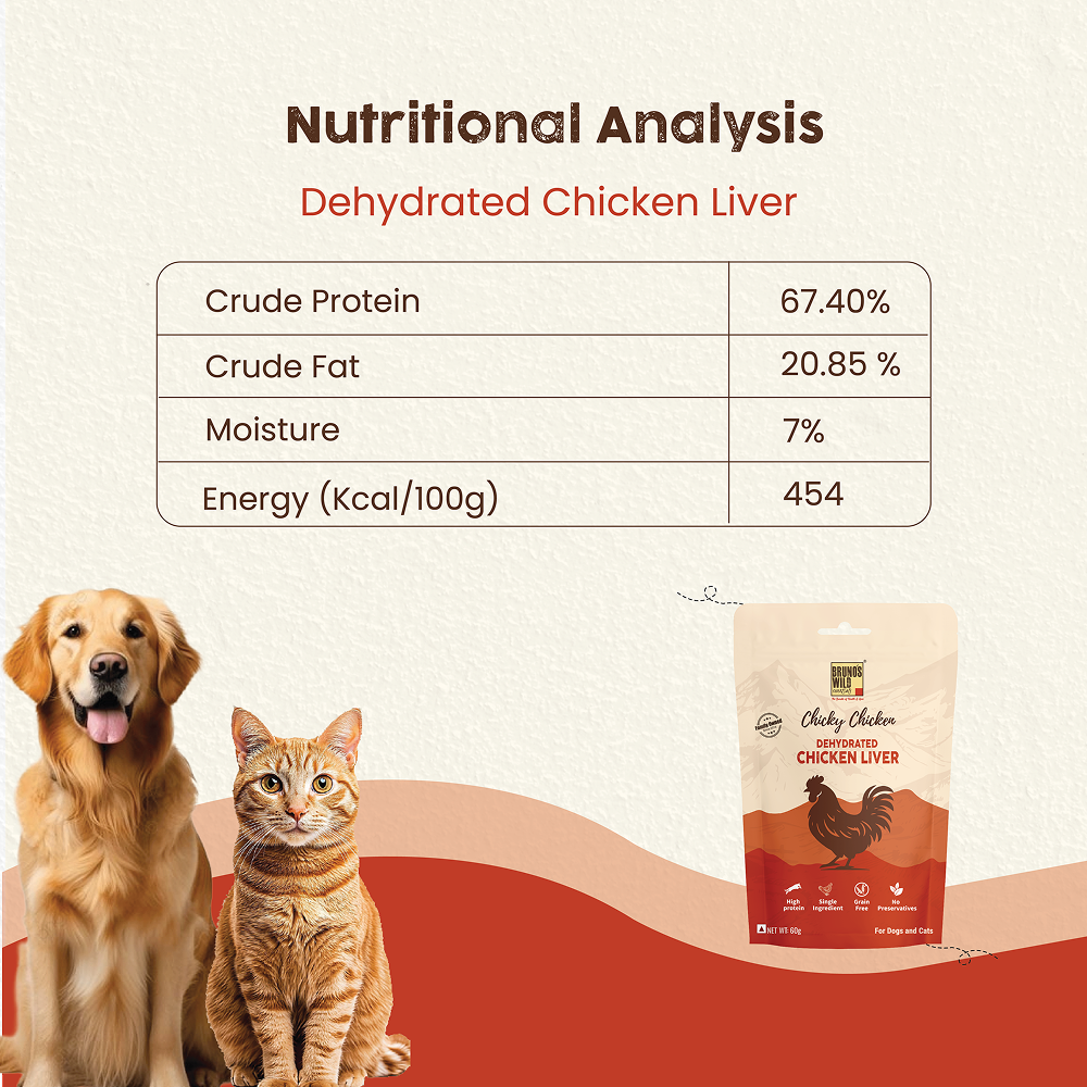 Bruno's Wild Essentials Chicky Chicken Liver Dehydrated Dog Treats image 4