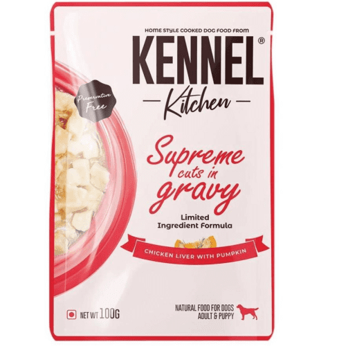 Kennel Kitchen Supreme Cuts in Gravy Chicken Liver Recipe with Pumpkin Puppy & Adult Dog Wet Food (All Life Stage) image 9
