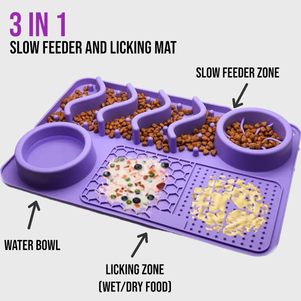 Talking Dog Club Lickables Lick Mat for Dogs and Cats (Purple) image 2