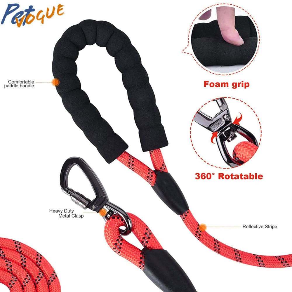 Pet Vogue Rope Leash for Dogs (Red) image 2