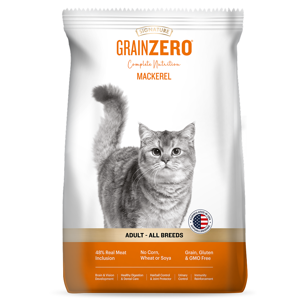 Signature Grain Zero Mackerel Adult Cat Dry Food For All Breed image 9