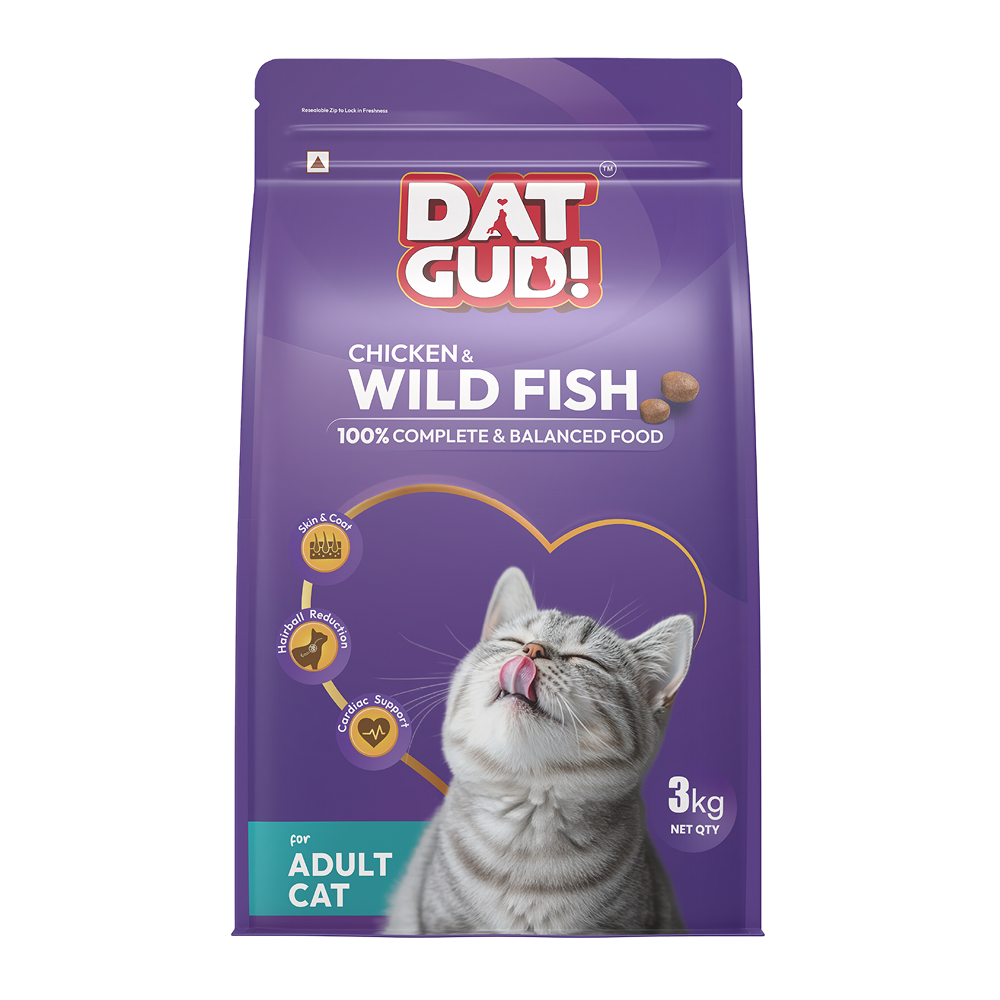 DatGud Chicken & Wild Fish Adult Cat Dry Food image 2