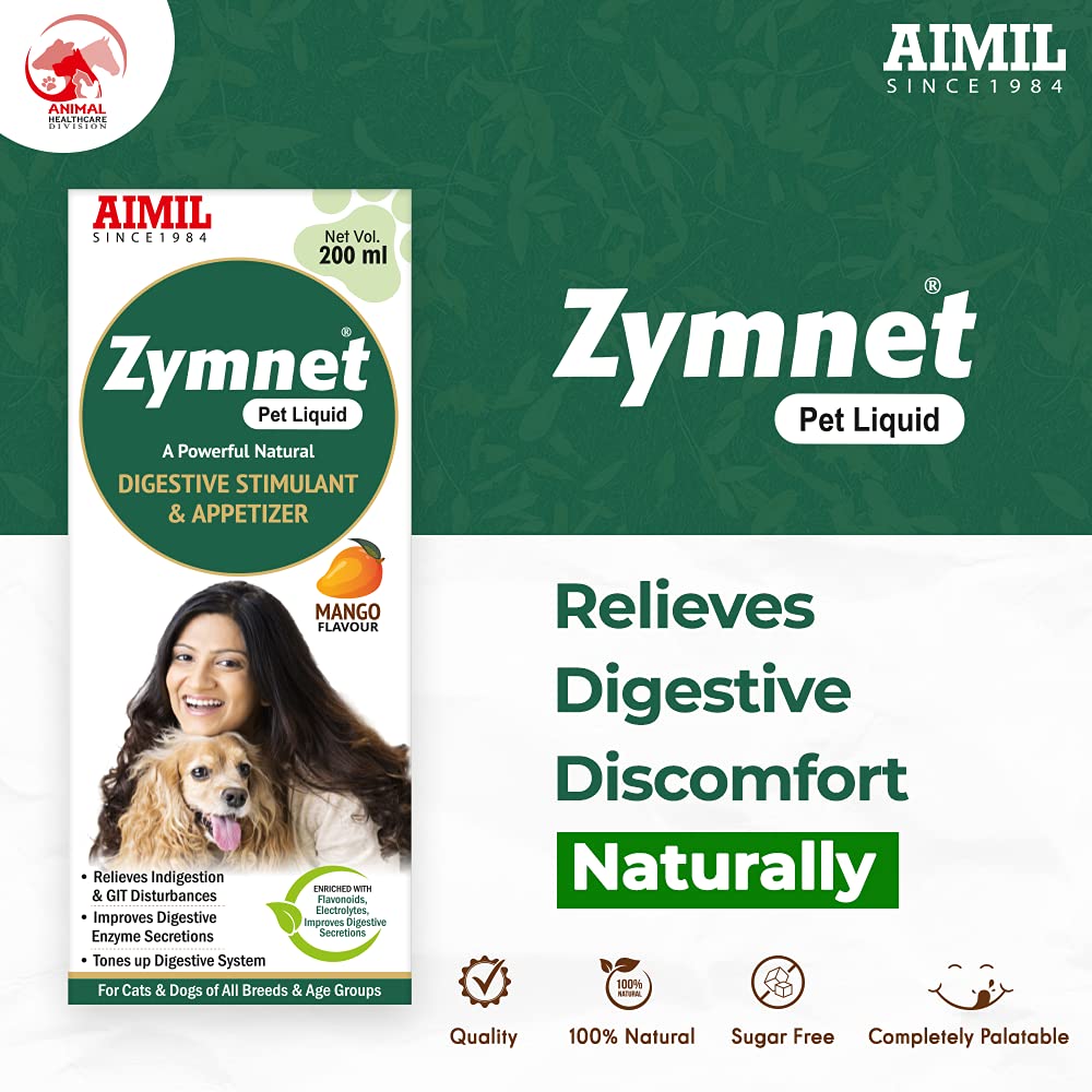 Aimil Zymnet Liquid Supplement for Dogs and Cats image 2