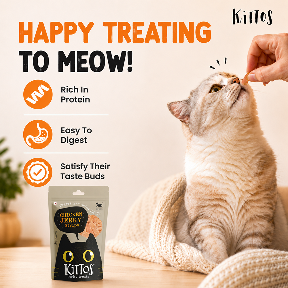 Kittos Purr Fect Chicken Jerky Strips Cat Treats image 5