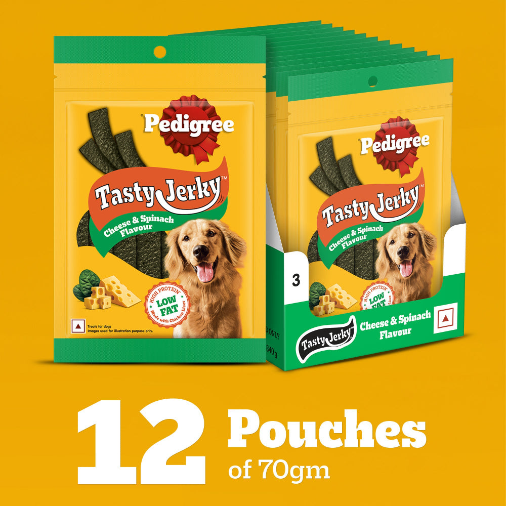 Pedigree Cheese & Spinach Tasty Jerky Dog Treats image 3