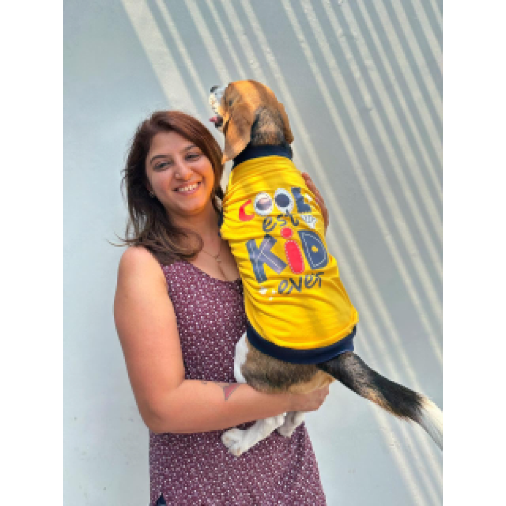 Pet Set Go Coolest Kid Ever Sleeveless T-shirt for Dogs (Yellow) image 7