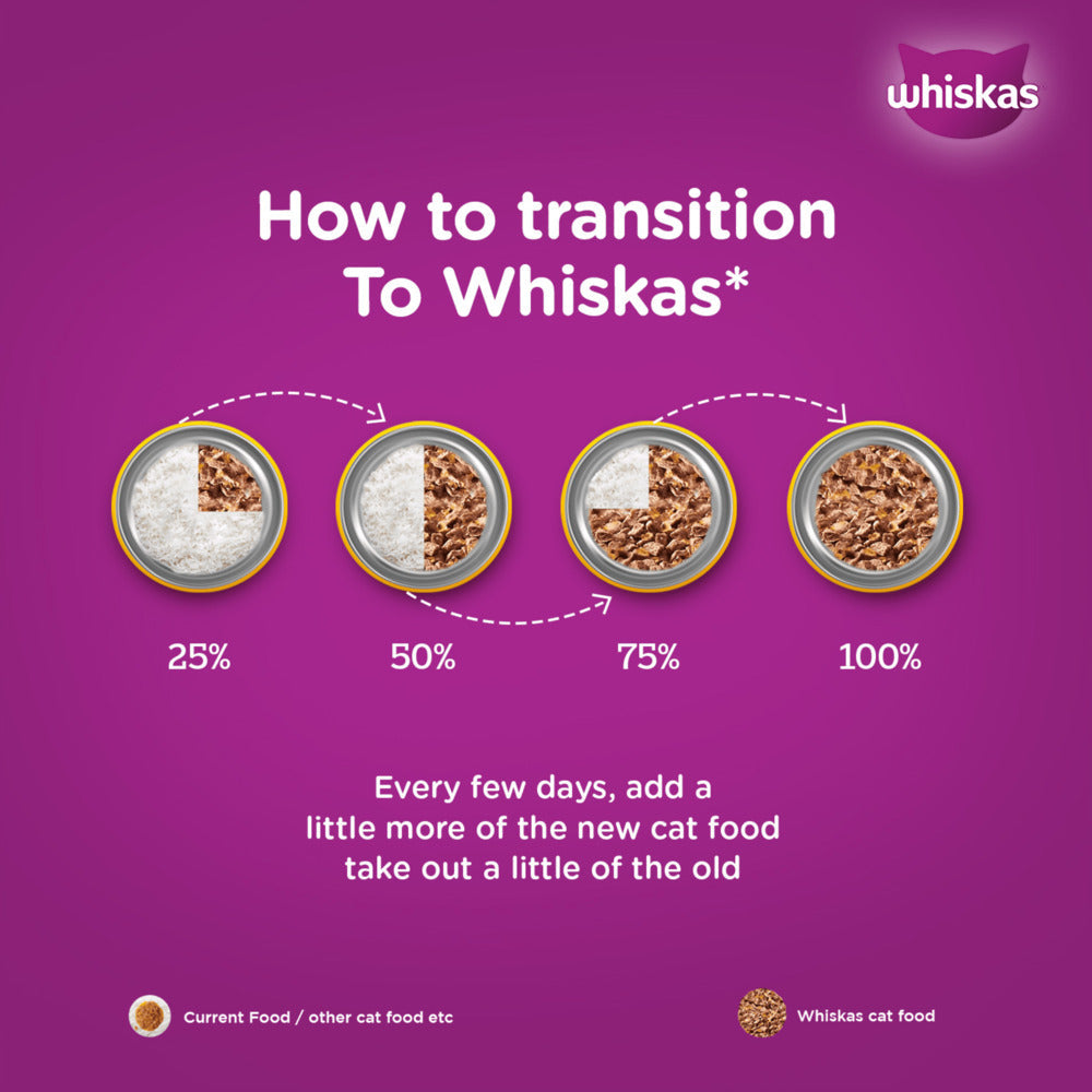 Whiskas Salmon in Gravy Meal and Chicken Gravy Adult Cat Wet Food Combo image 10