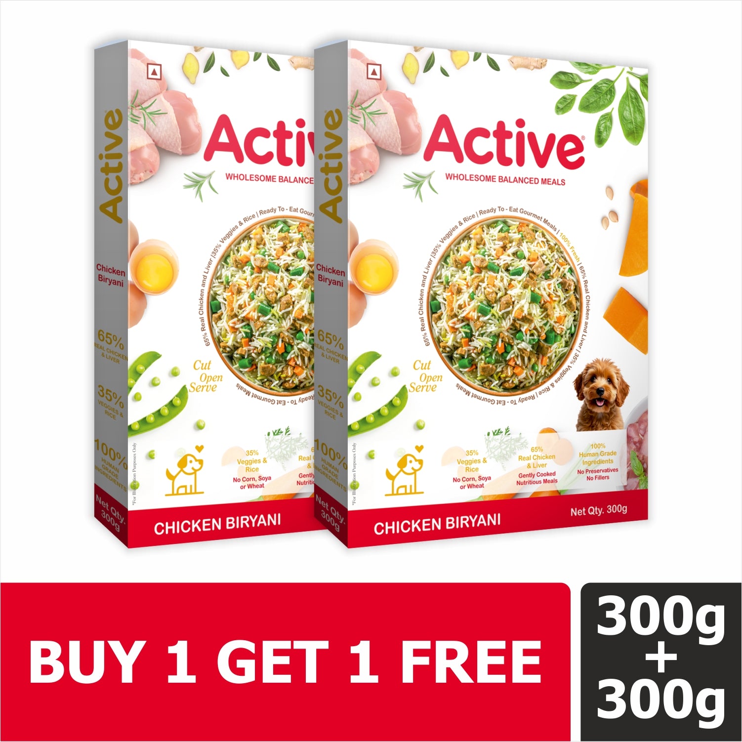 Active Chicken Biryani Fresh Food for Dogs (Buy 1 Get 1) image 10