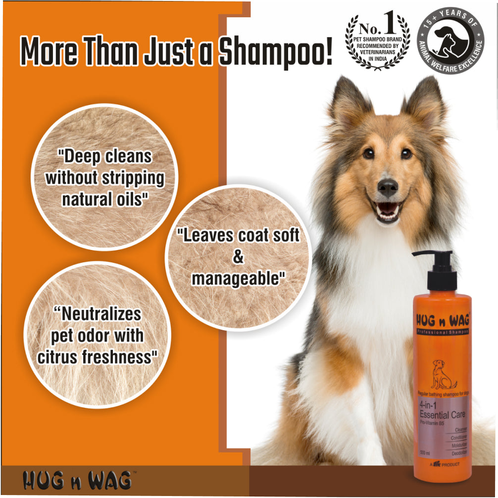 Ttk Hug n Wag Professional 4 in 1 Essential Care Shampoo with Pro Vitamin B5 for Dogs image 8