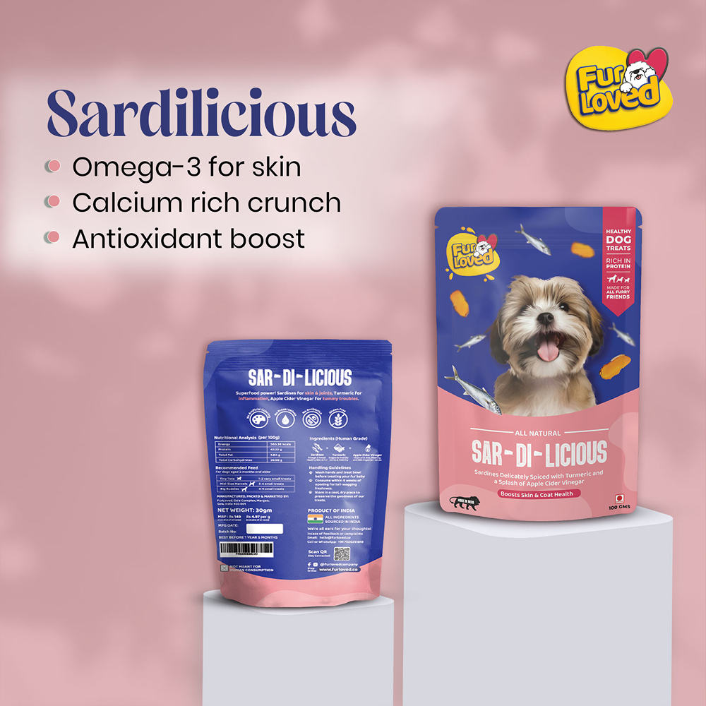 FurLoved Sardilicious Sardine Omega Rich Dogs Treats image 3