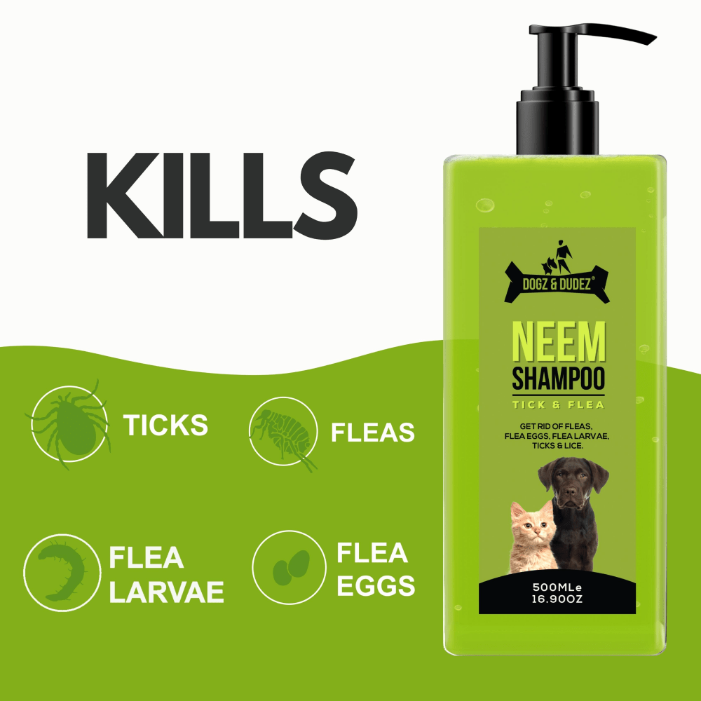 DOGZ & DUDEZ Natural Neem Anti Tick and Flea Shampoo for Dogs and Cats image 6