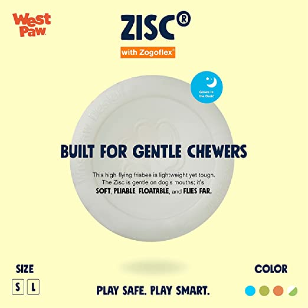 West Paw Design Glow in the Dark Zisc for Dogs (Assorted) image 3