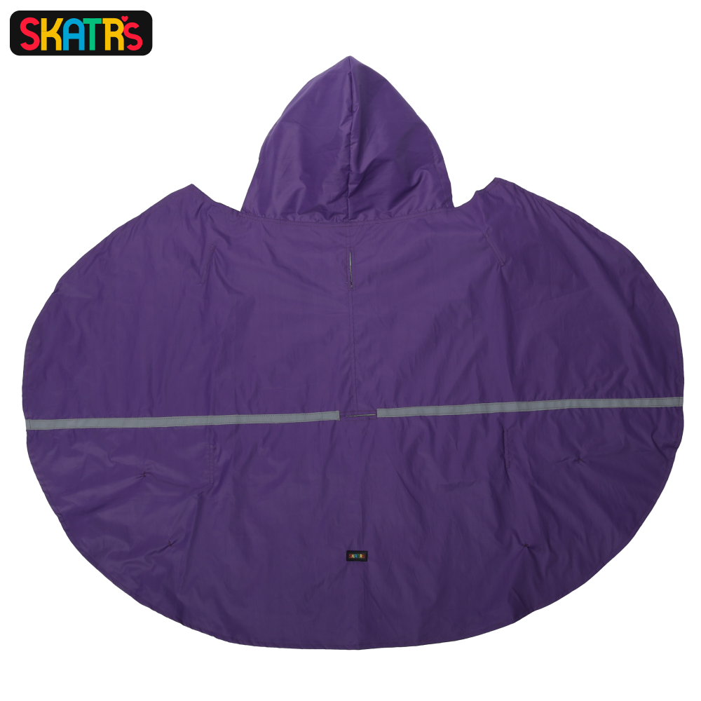 Skatrs Full Coverage Cape Style Raincoat for Dogs and Cats (Purple) image 6
