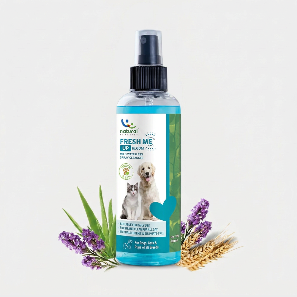 Natural Remedies Fresh Me Up Bloom Dry Shampoo for Dogs and Cats
