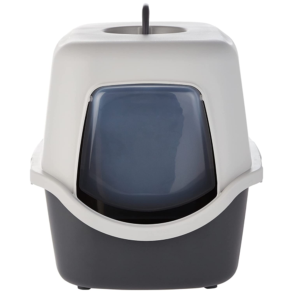 Trixie Vico Cat Litter Tray with Hood for Cats (Dark Grey) image 2