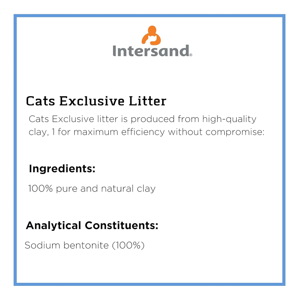 Intersand Cat's Exclusive Sodium Bentonite Clumping Unscented Cat Litter image 4
