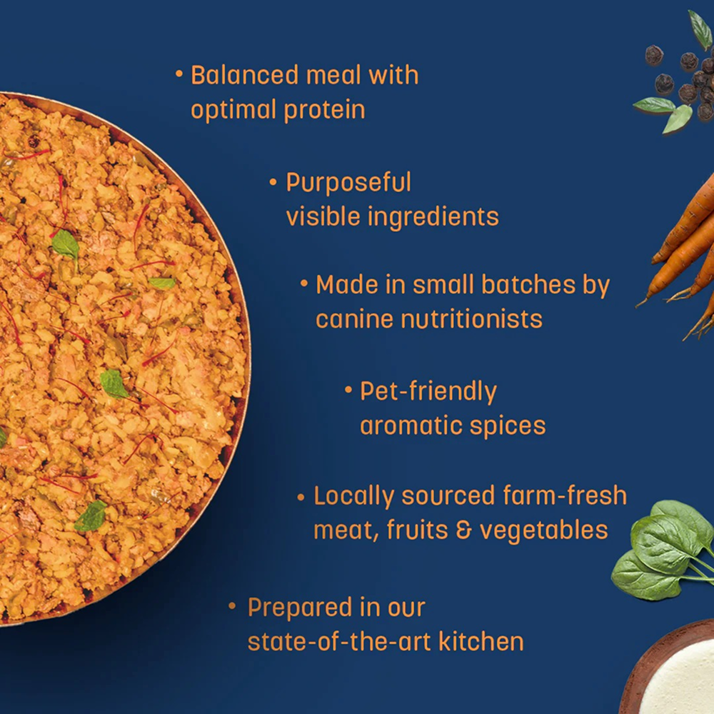 HUFT Sara's Wholesome Flavours Of India Chicken and Mutton Biryani Dog Wet Food Combo image 10