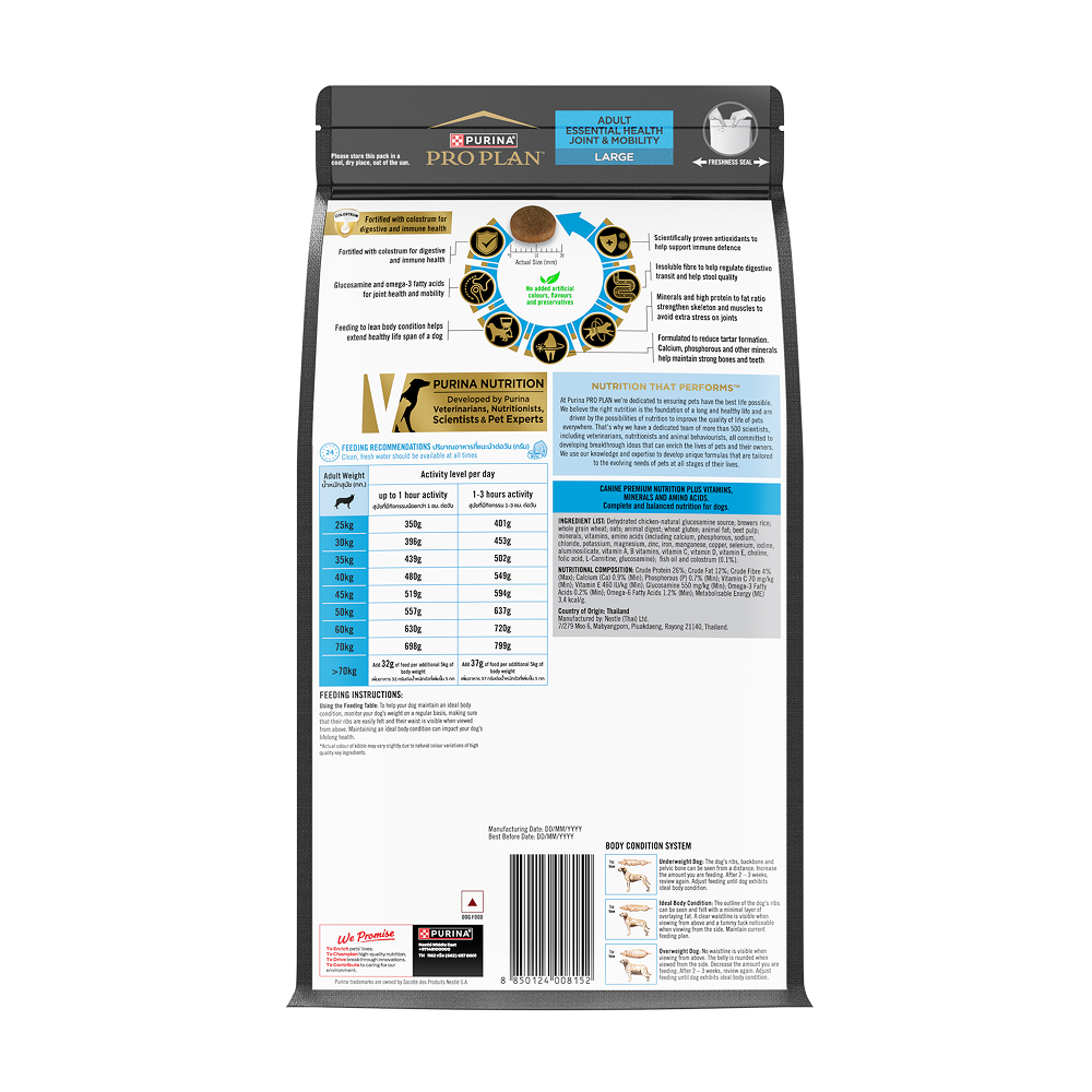 Purina Pro Plan Chicken Large Breed Adult Dog Dry Food (New Improved Formula) image 2