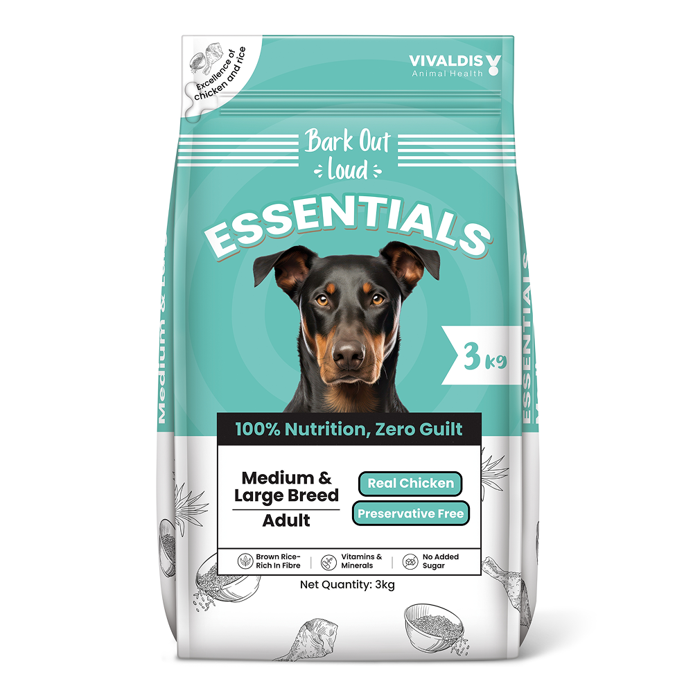 Bark Out Loud Essentials Real Chicken Medium and Large Breed Adult Dog Dry Food image 2