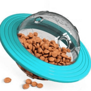 Emily Pets Treat Dispensing Play Toy for Dogs and Cats (Turquoise)